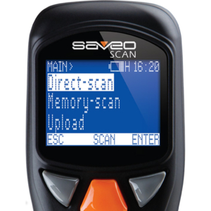 Saveo Pocket Scan with LCD close-up